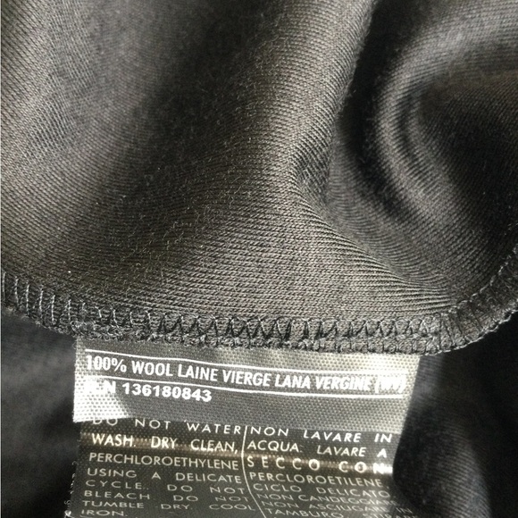 Salvatore Ferragamo black cow neck wool dress - Picture 3 of 5